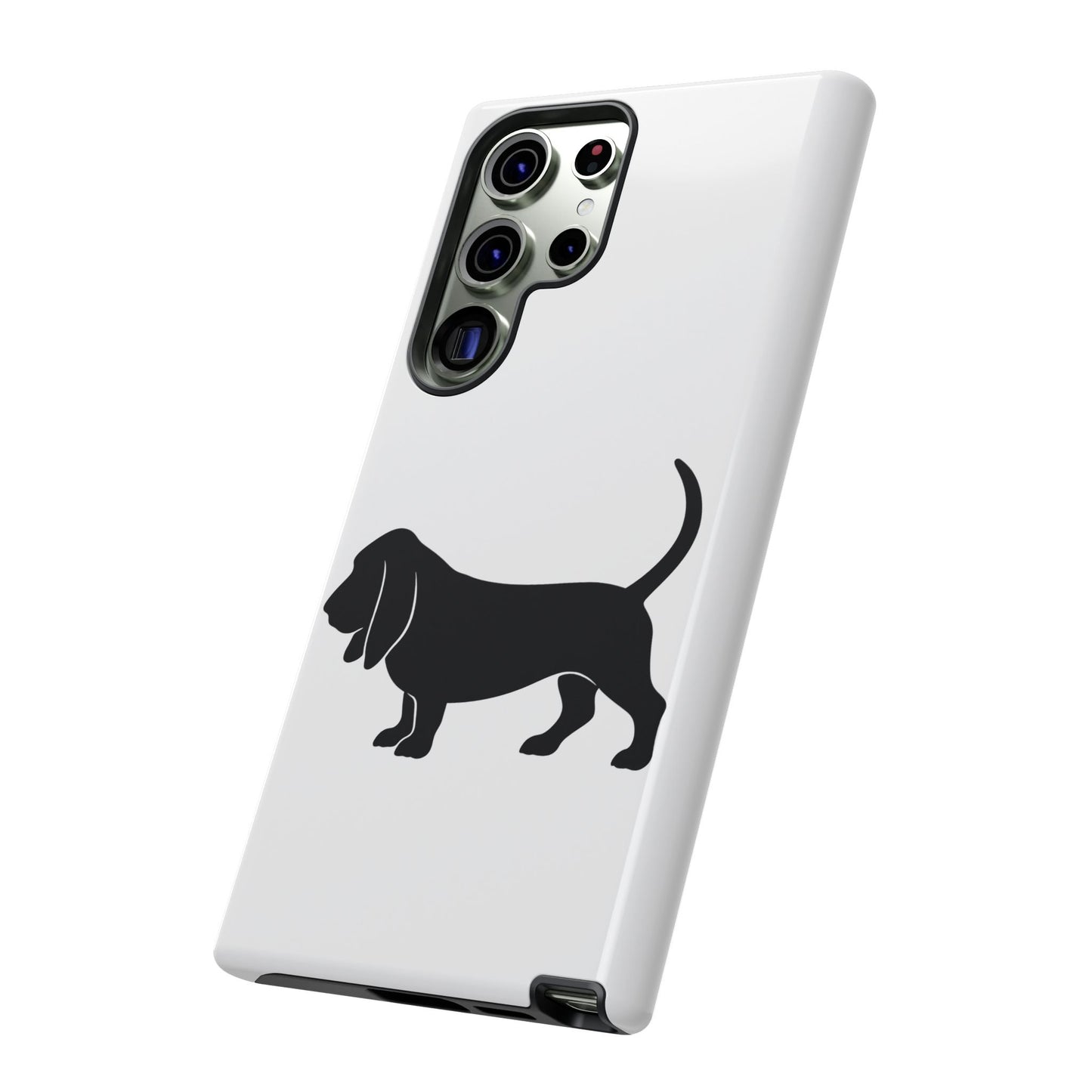 Basset Hound Silhouette Samsung Case