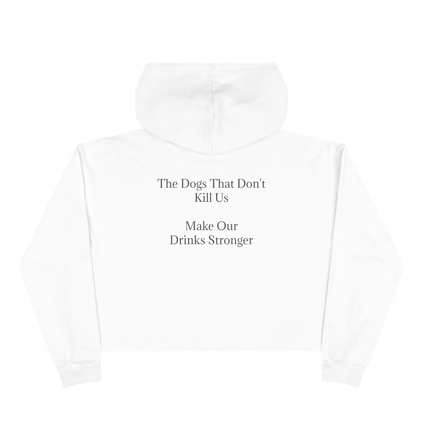 Drinks Stronger Women's Crop Hoodie