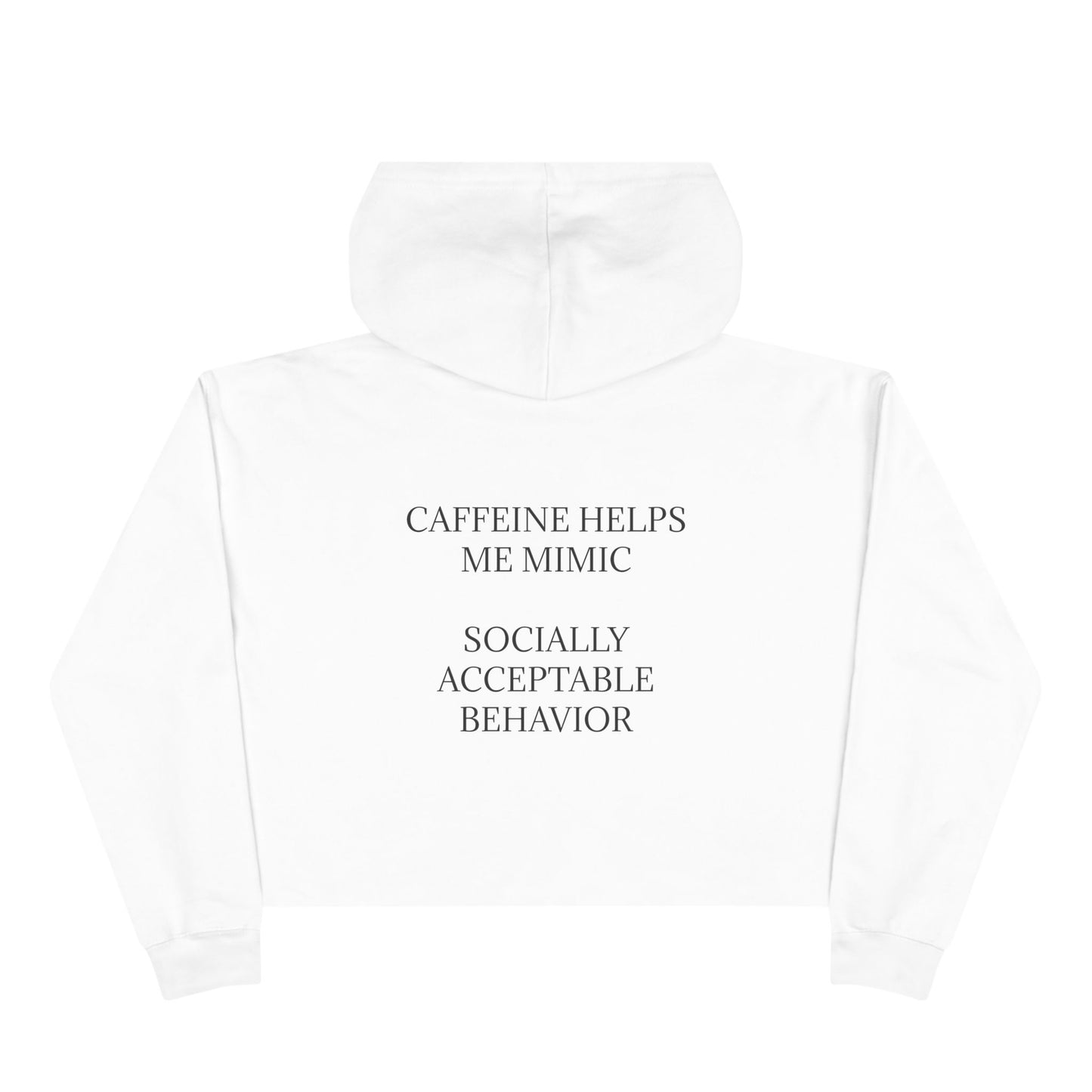 Socially Acceptable Women's Crop Hoodie