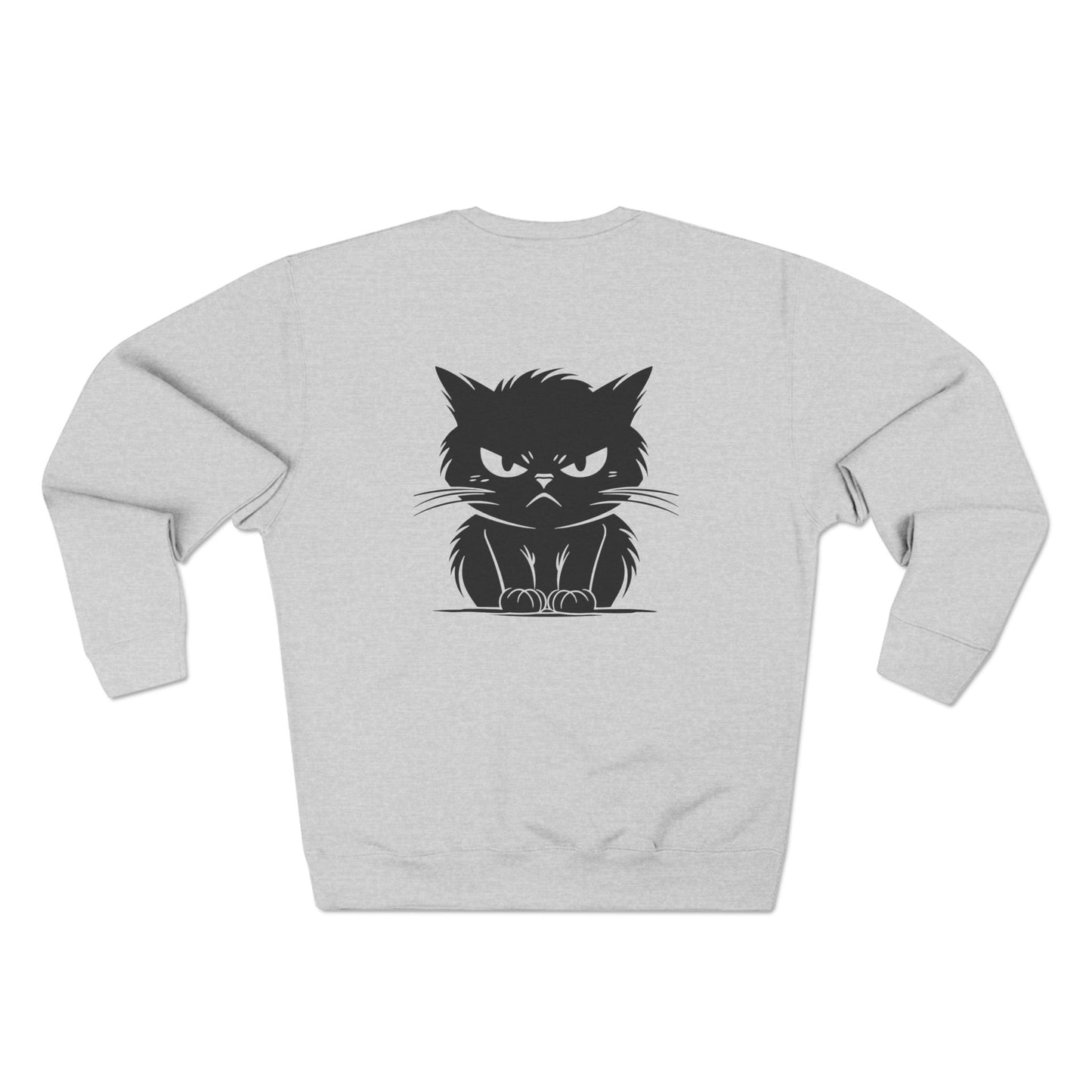 Angry Cat Unisex Crewneck Sweatshirt
