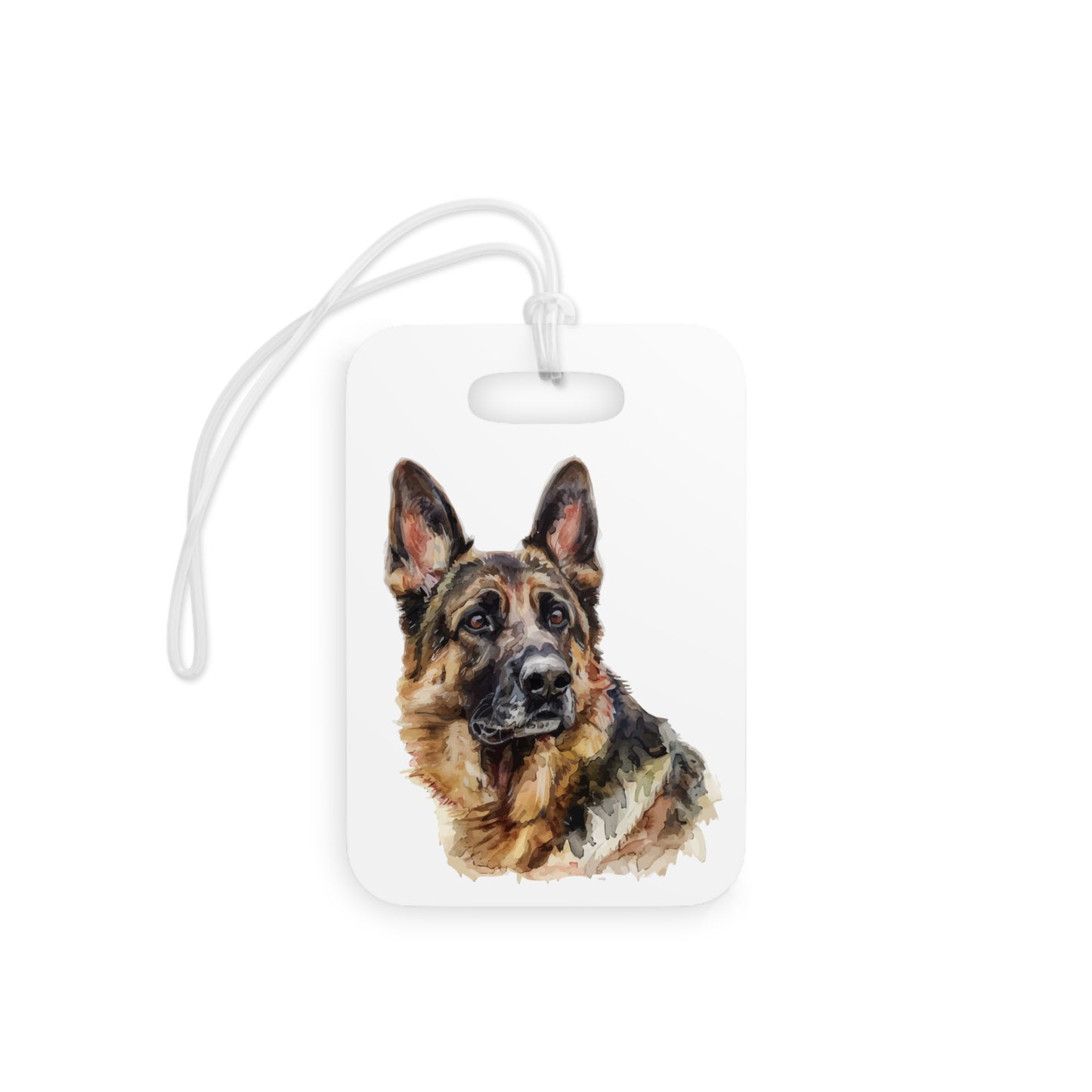 German Shepherd Head Luggage Tag