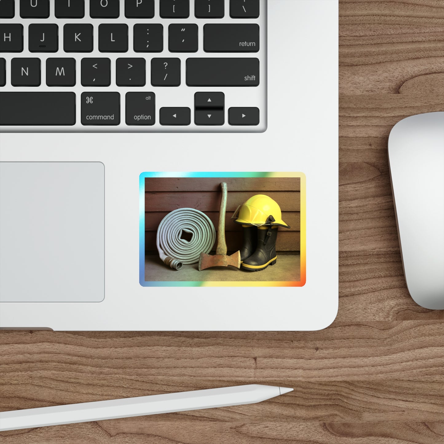 Fire/Rescue Appreciation Holographic Sticker