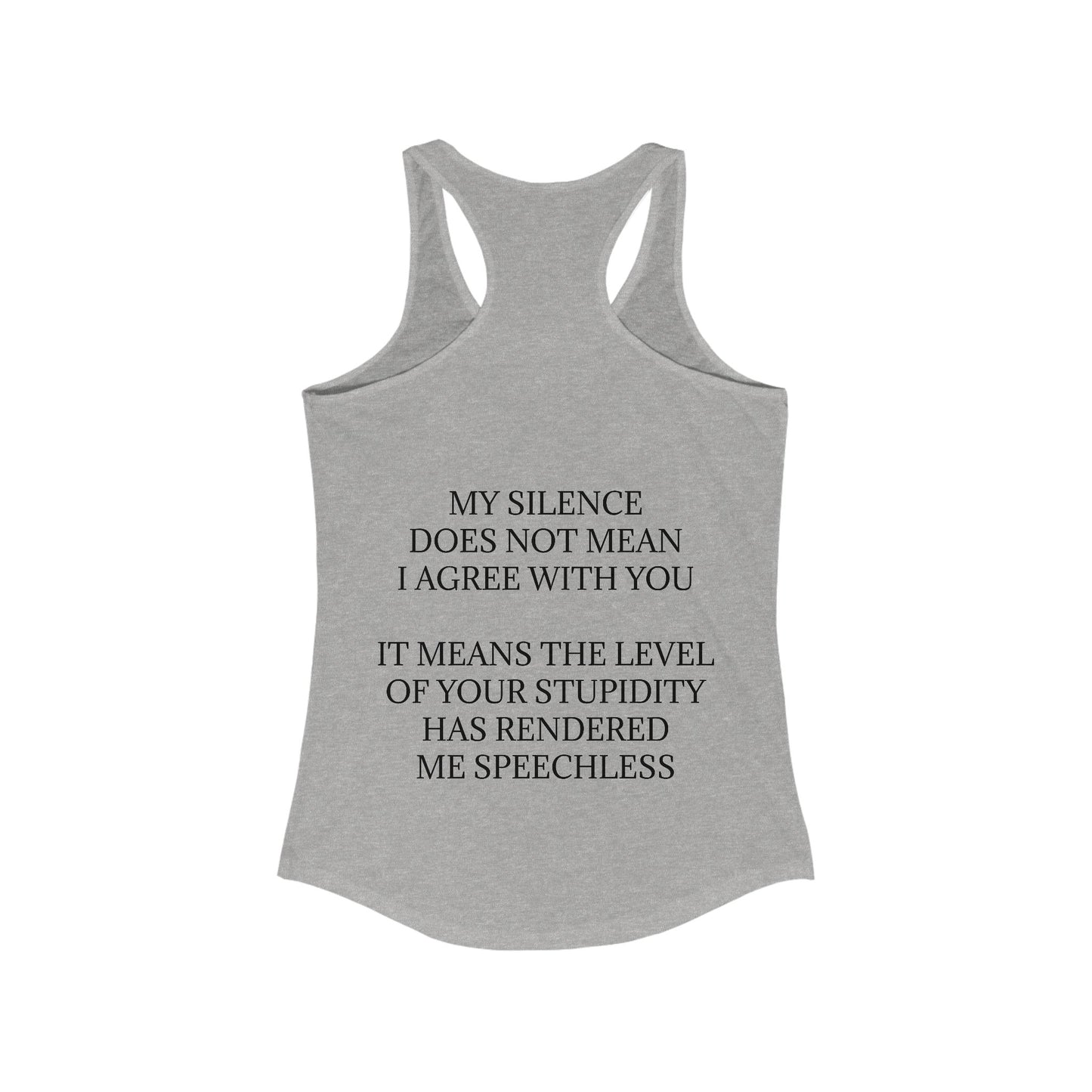 Speechless Women's Racerback Tank