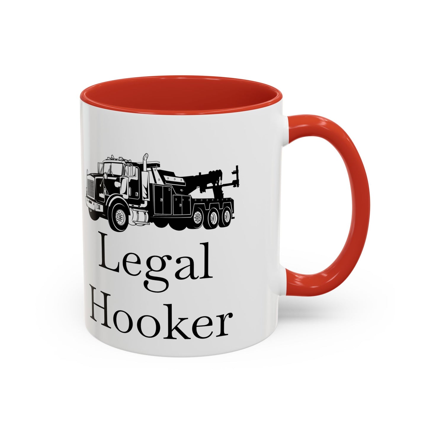 Legal H**ker Heavy Tow Truck 2-Tone Coffee Mug