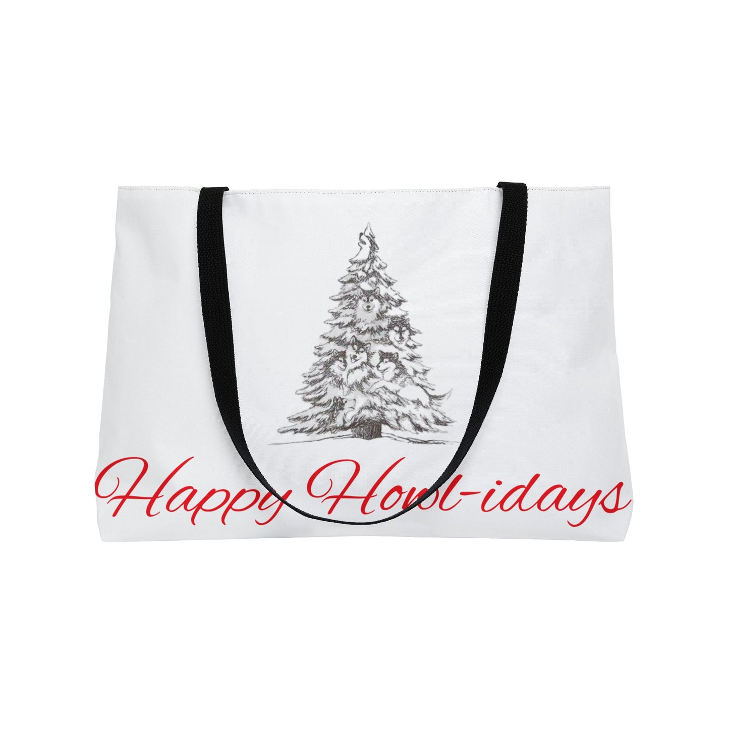 Happy Howl-idays Weekender Tote Bag