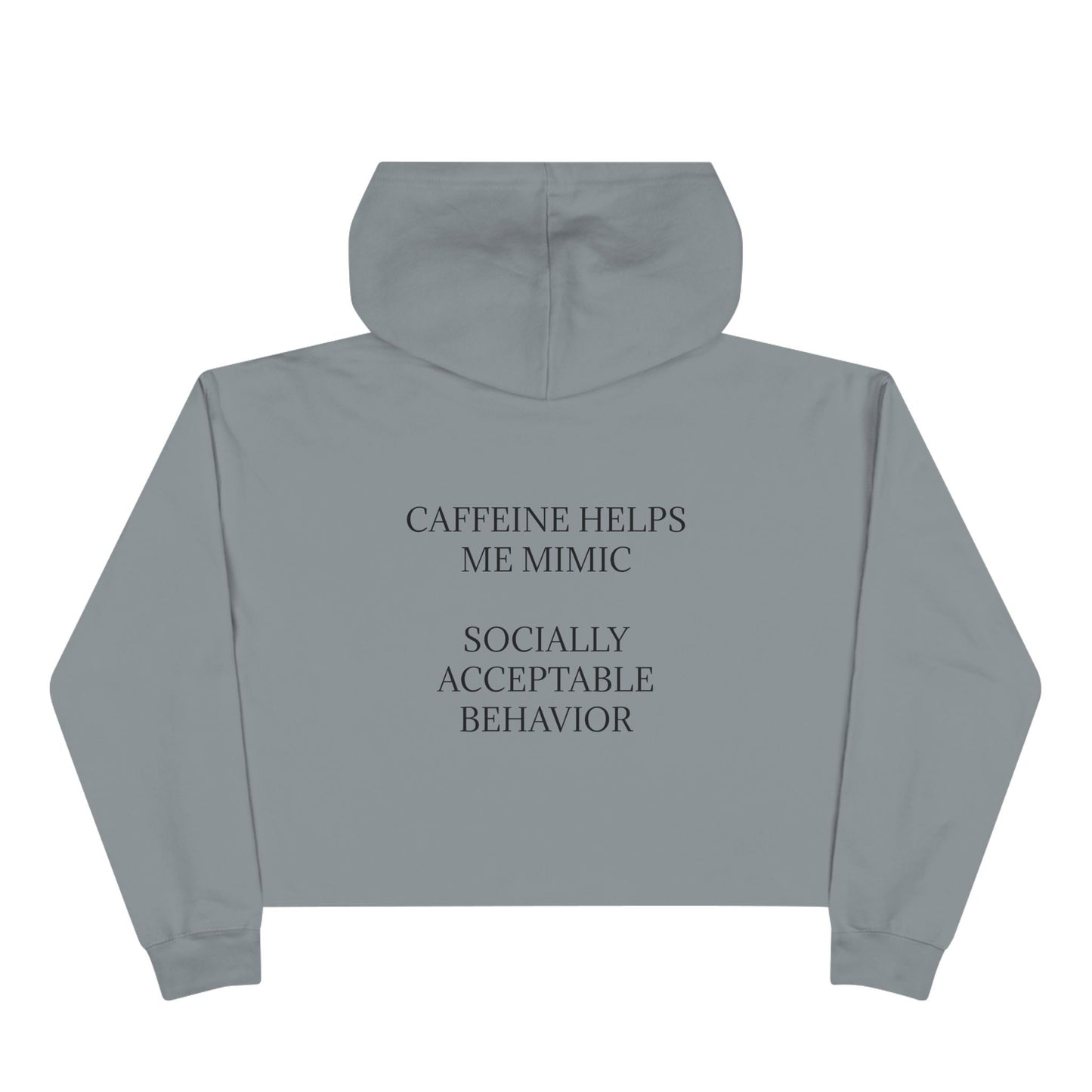 Socially Acceptable Women's Crop Hoodie