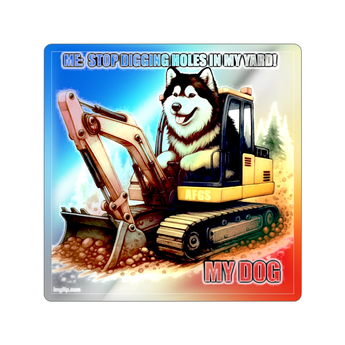 Digmaster Holographic Sticker
