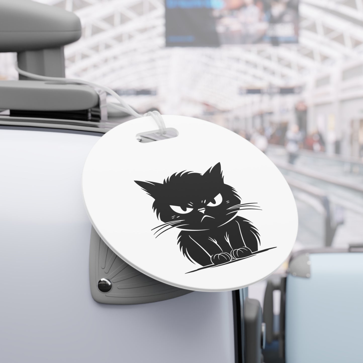 Angry Cat Luggage Tag