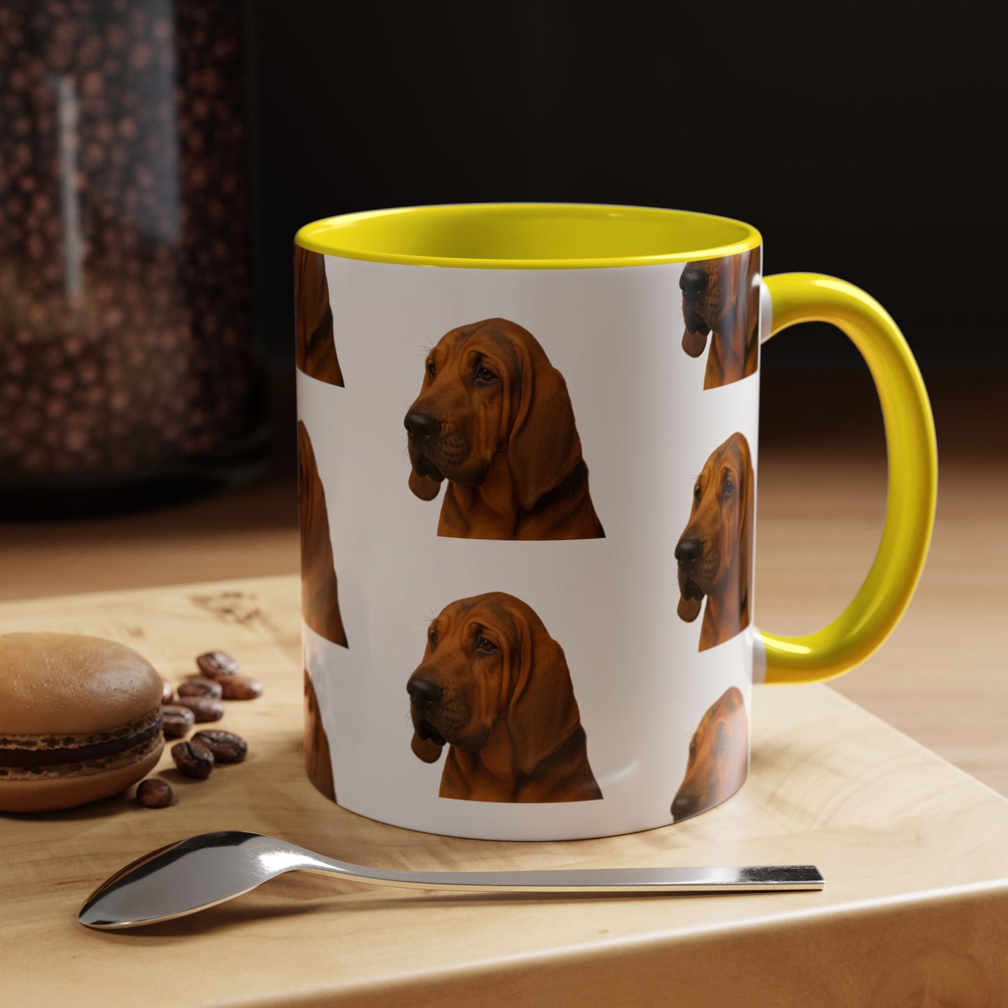 Bloodhound Head 2-Tone Coffee Mug