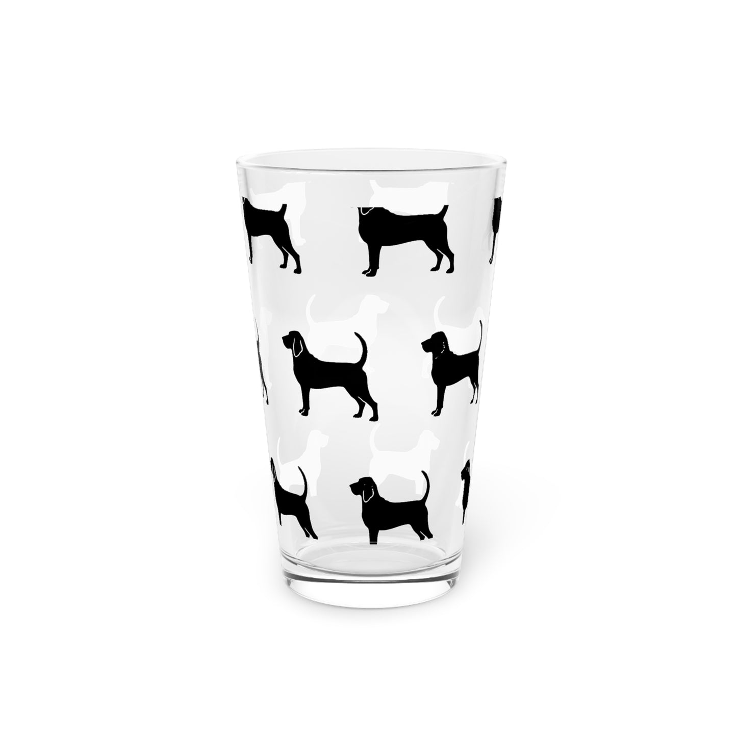 Bloodhound Silhouette Drinking Glass