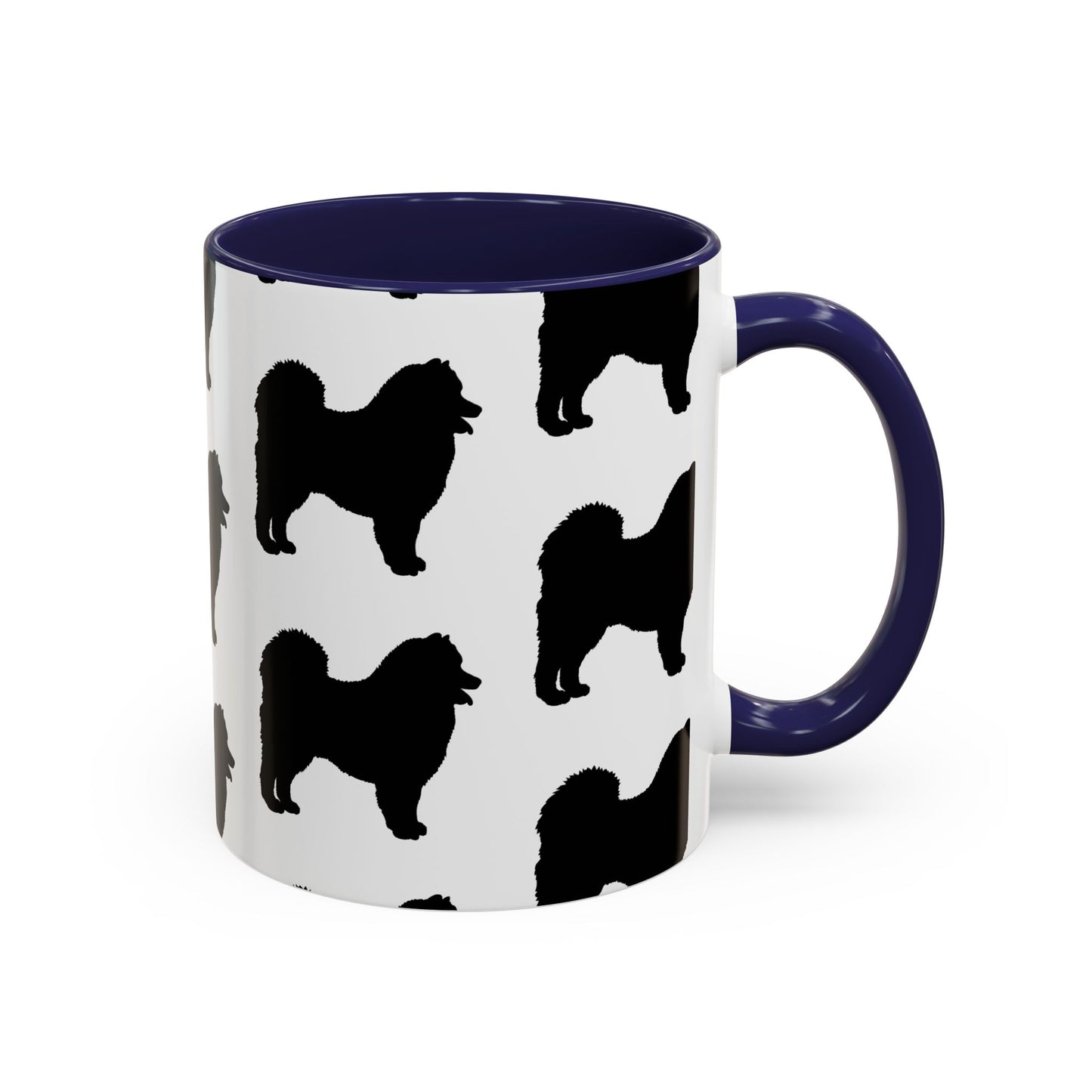 Samoyed Silhouette 2-Tone Coffee Mug