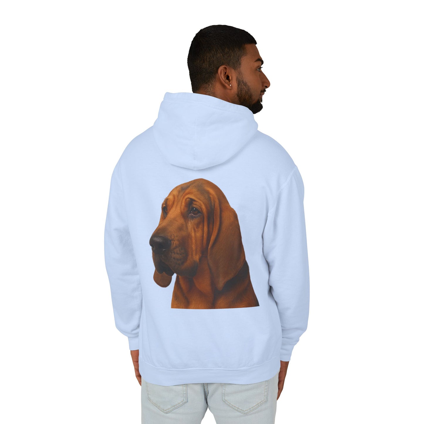 Bloodhound Head Unisex Lightweight Hoodie