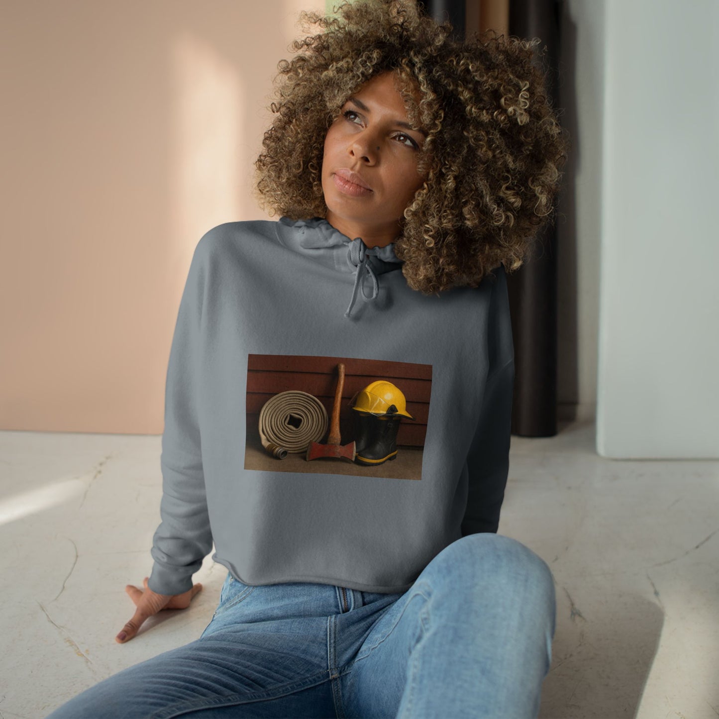 Fire/Rescue Appreciation Women's Crop Hoodie