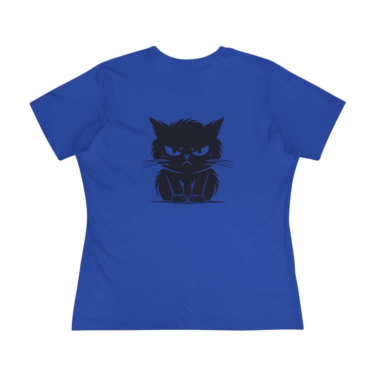 Angry Cat Women's Short Sleeve Crewneck Tee