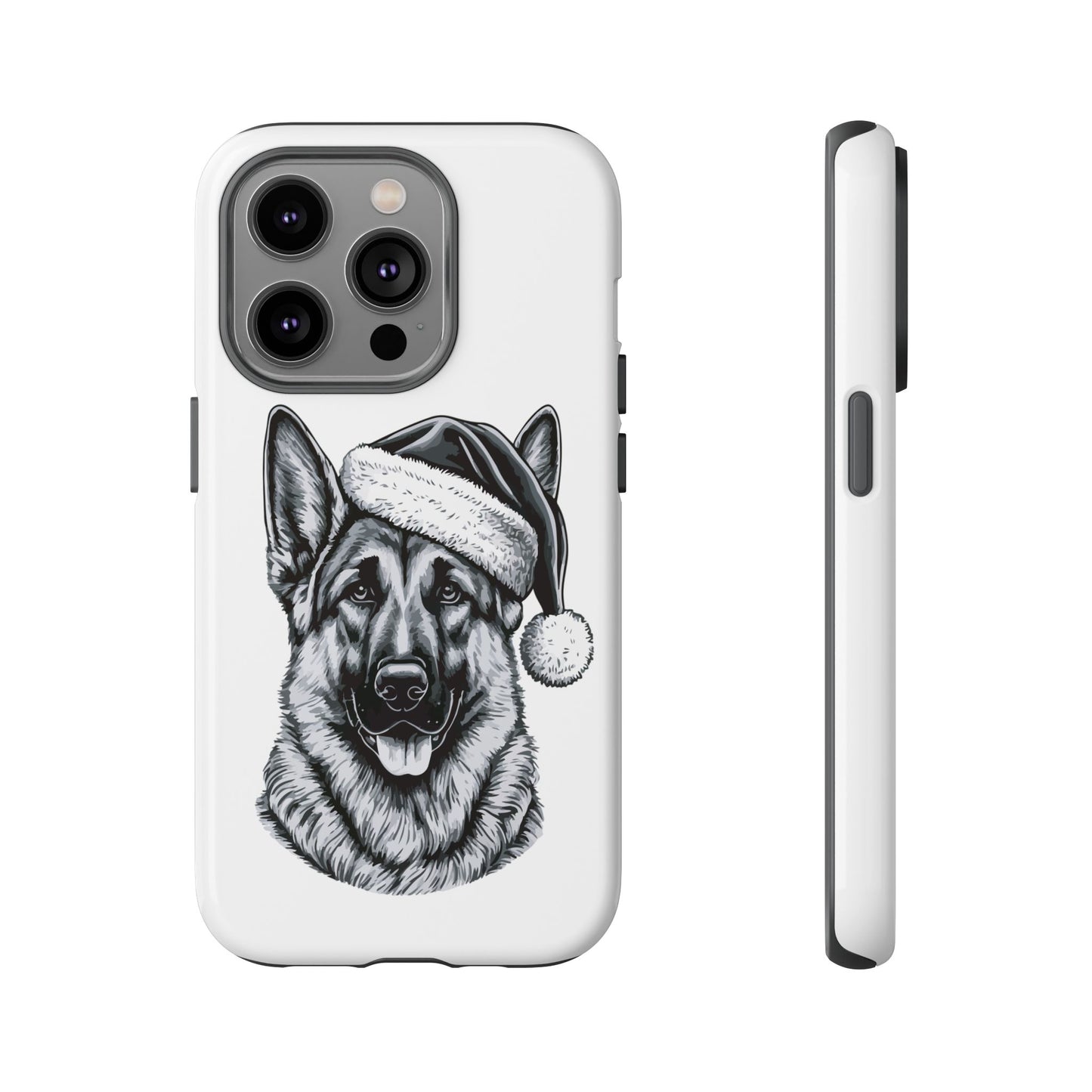 Santa Paws German Shepherd iPhone Case