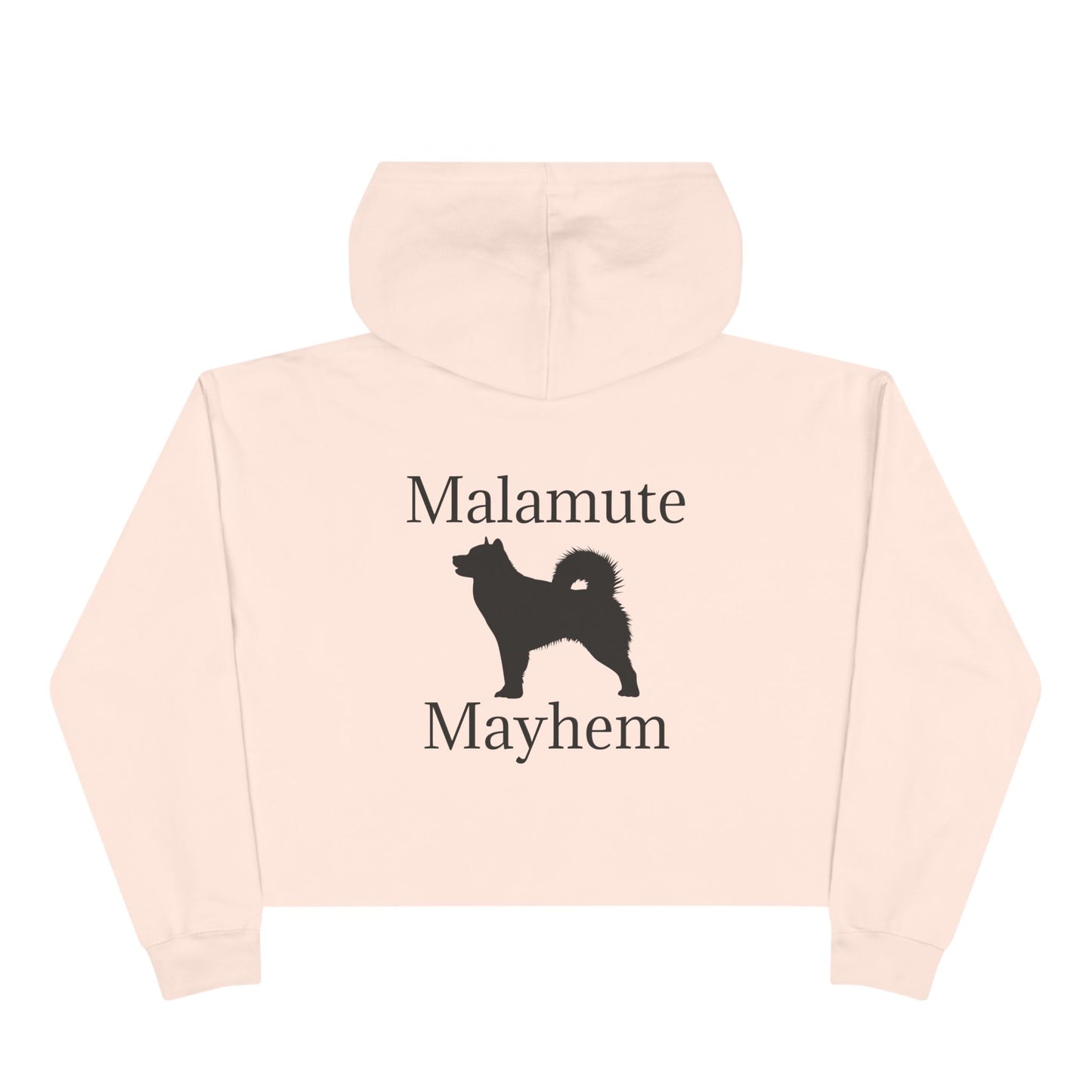 Malamute Mayhem Women's Crop Hoodie