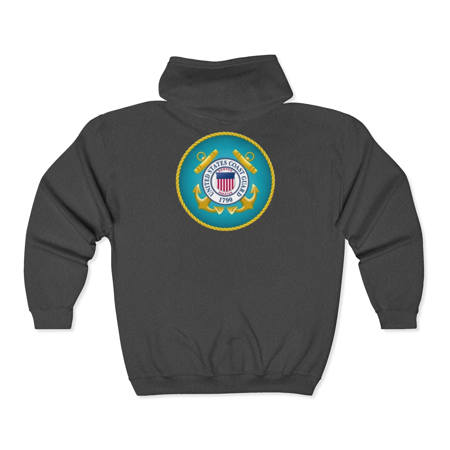 US Coast Guard Unisex Full Zip Hoodie