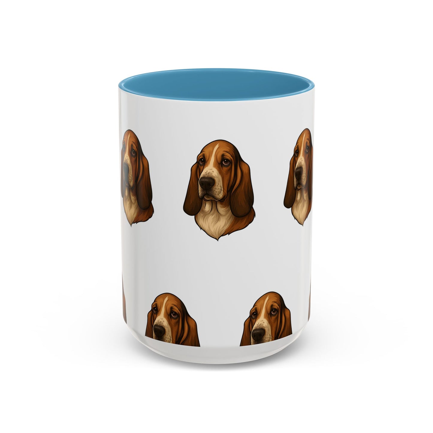 Basset Hound Head 2-Tone Coffee Mug