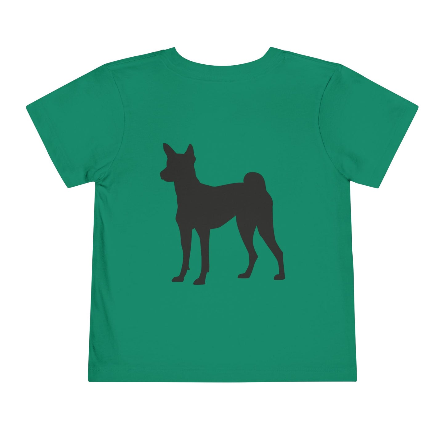 Basenji Silhouette Toddler Unisex Short Sleeve Crewneck Tee
