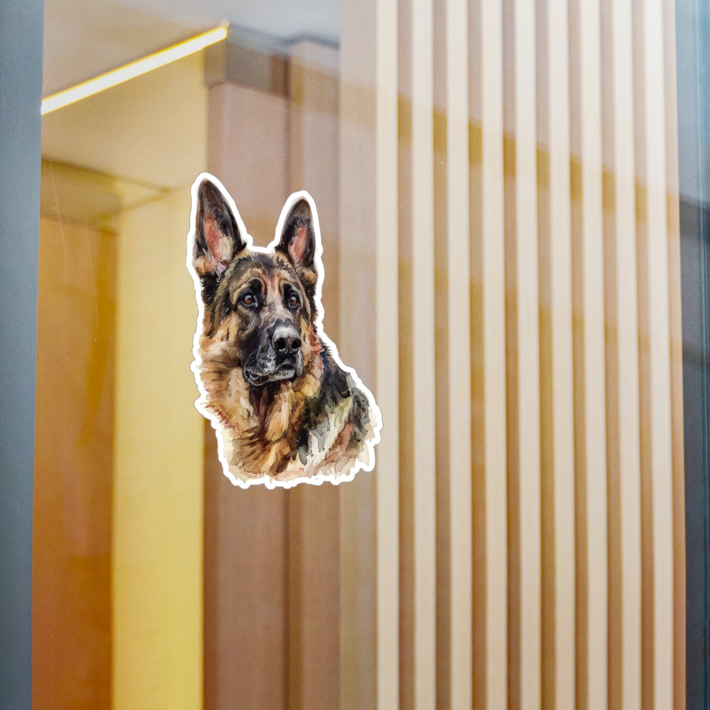 German Shepherd Head Vinyl Decal