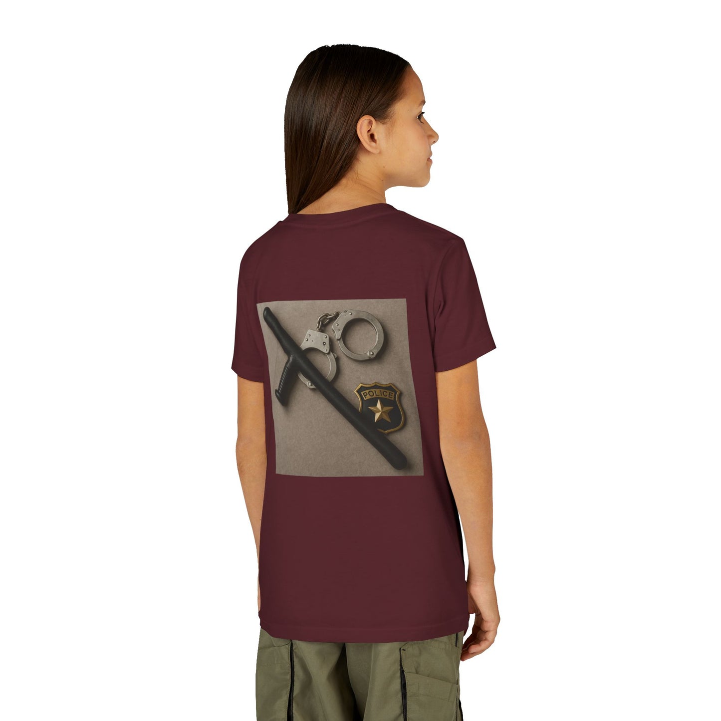 Law Enforcement Appreciation Youth Unisex Short Sleeve Crewneck Tee