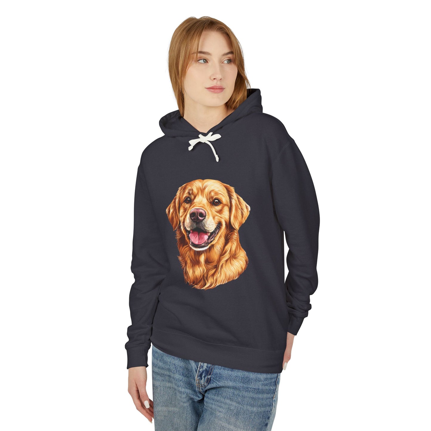 Golden Head Unisex Lightweight Hoodie