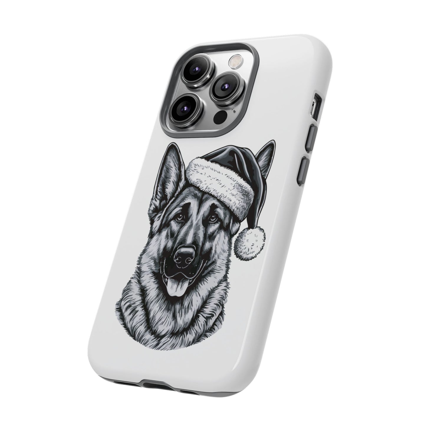 Santa Paws German Shepherd iPhone Case