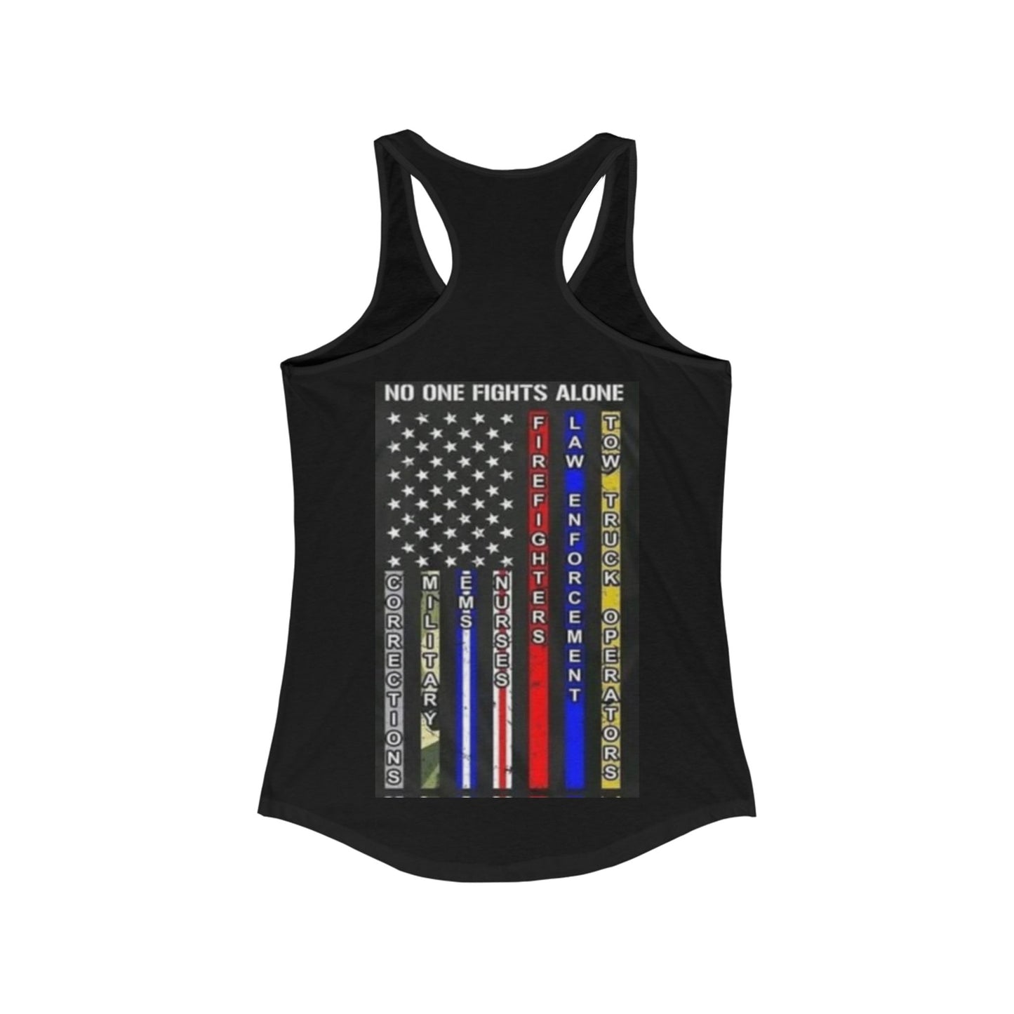 No One Fights Alone Women's Racerback Tank