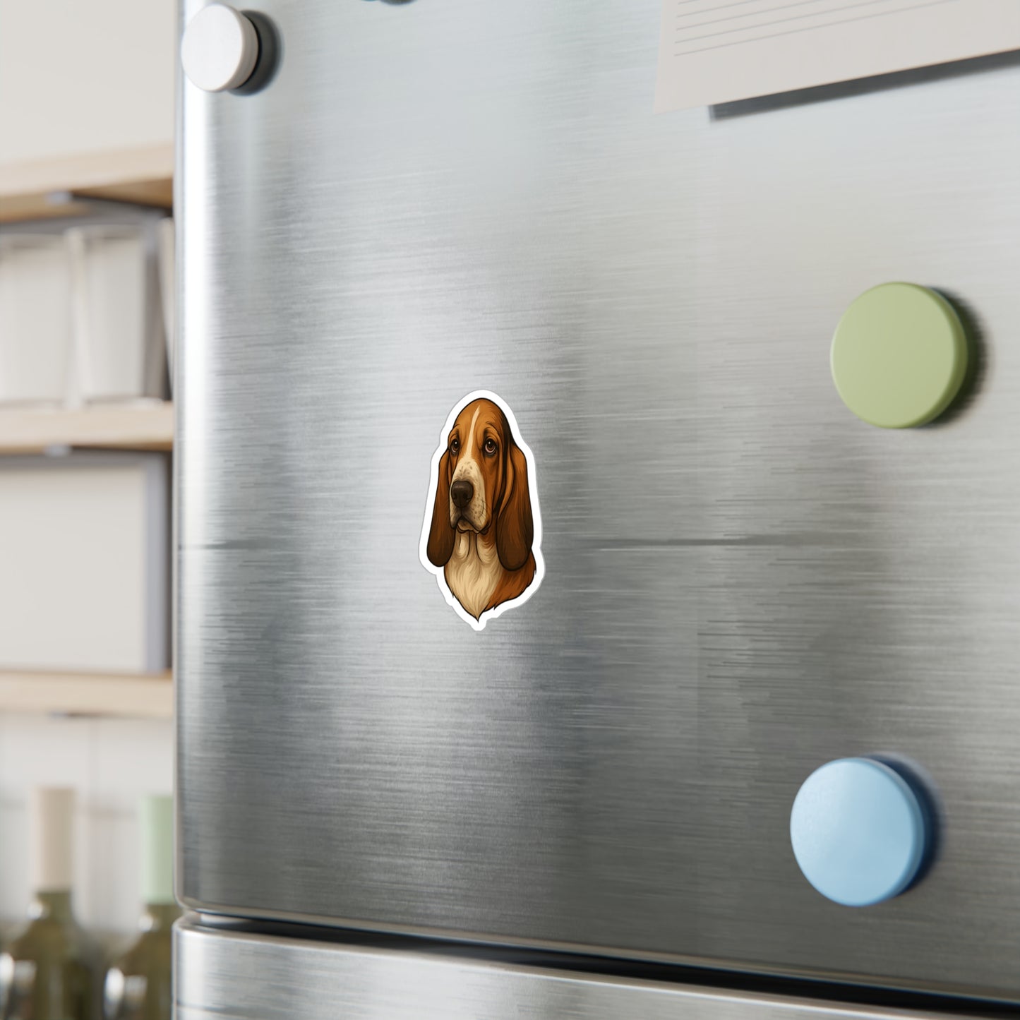 Basset Hound Head Vinyl Decal