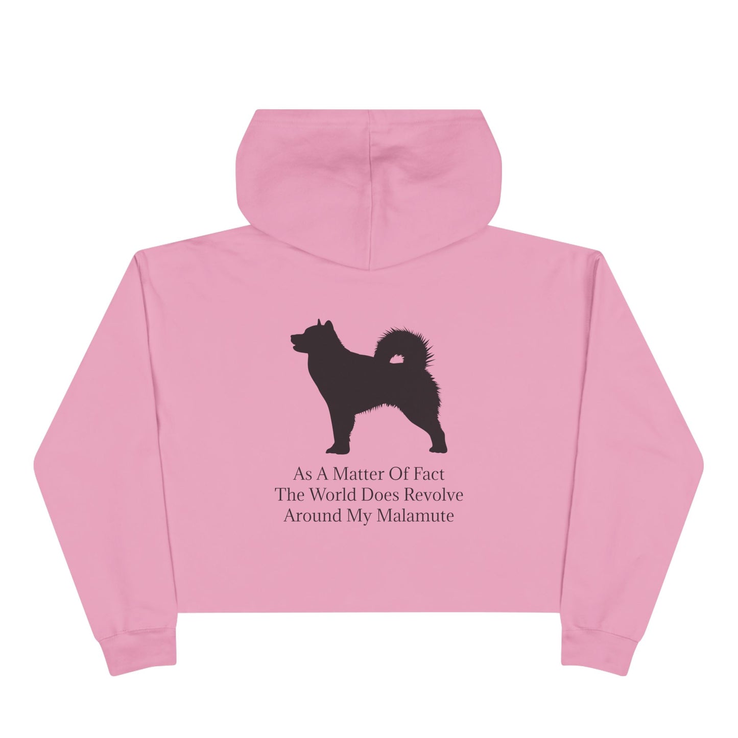 Matter Of Fact Malamute Women's Crop Hoodie