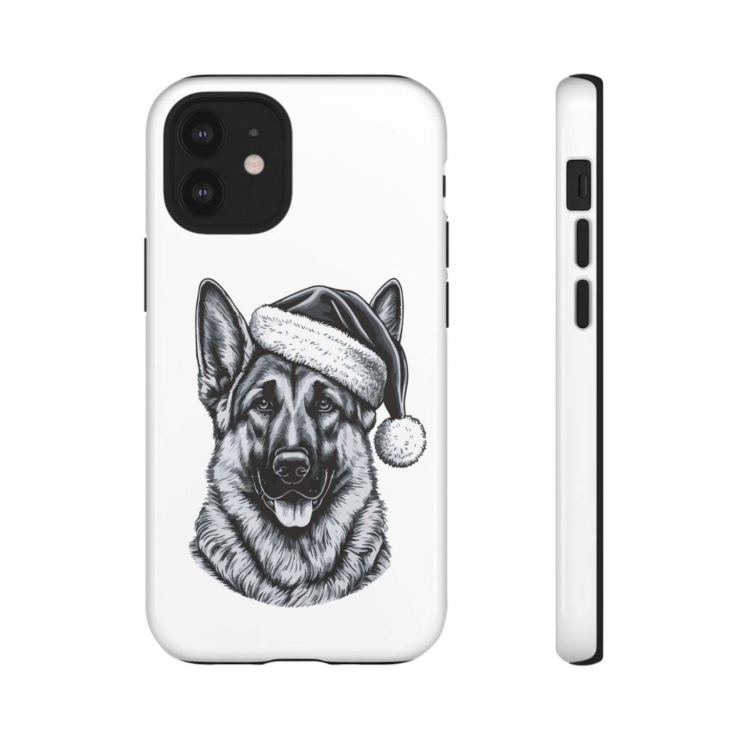 Santa Paws German Shepherd iPhone Case