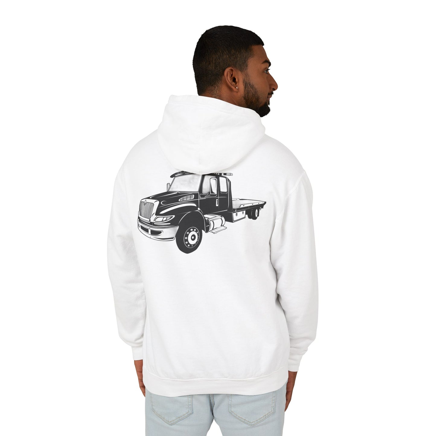 Flatbed Tow Truck Unisex Lightweight Hoodie