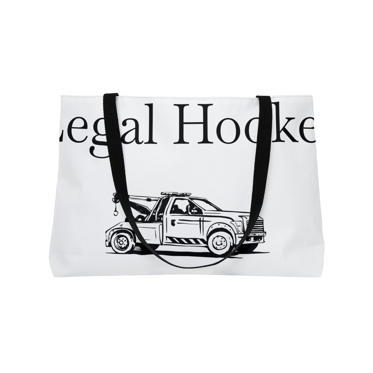 Legal H**ker Wheel Lift Tow Truck Weekender Tote Bag