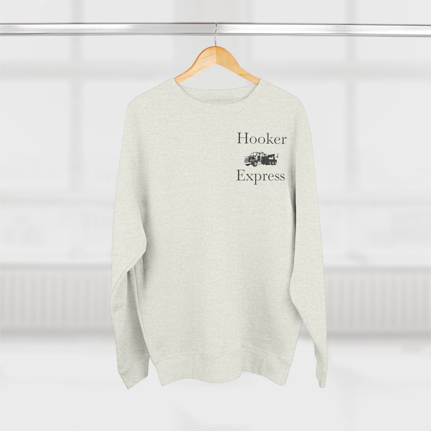 H**ker Express Heavy Tow Truck Unisex Crewneck Sweatshirt