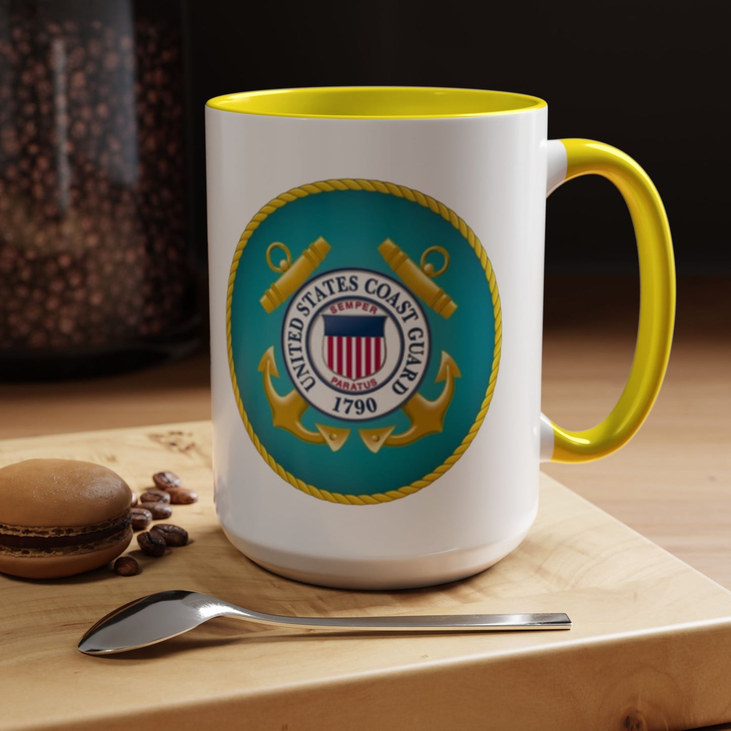 US Coast Guard 2-Tone Coffee Mug