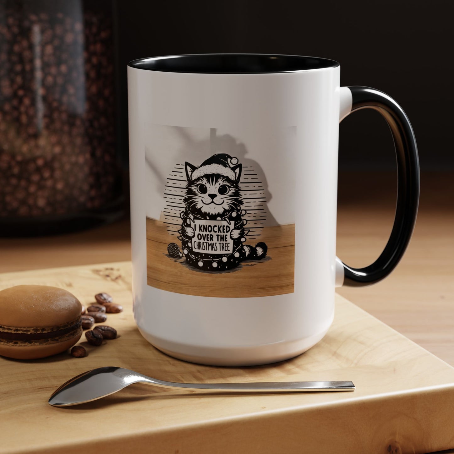Naughty Cat 2-Tone Coffee Mug