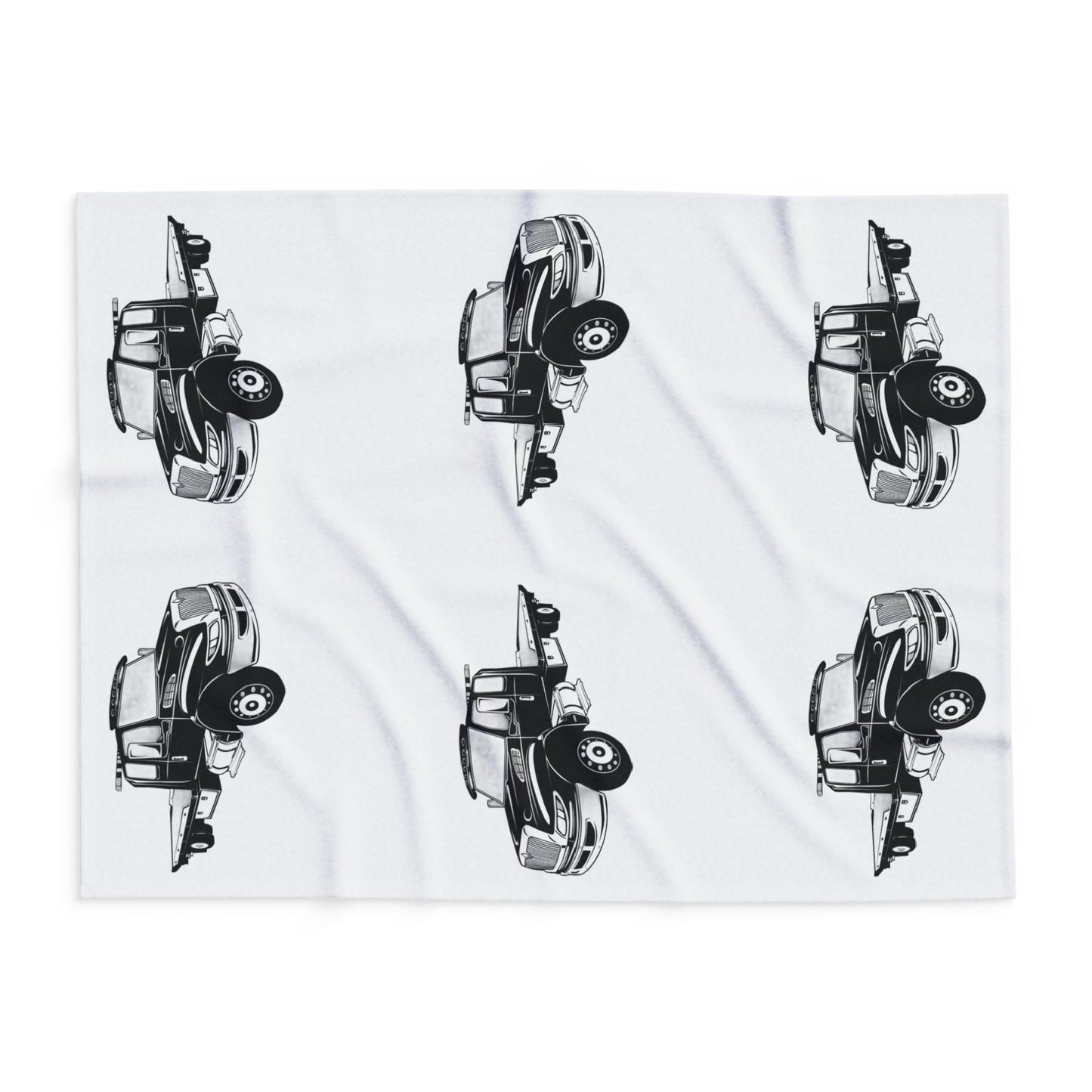 Flatbed Tow Truck Arctic Fleece Blanket