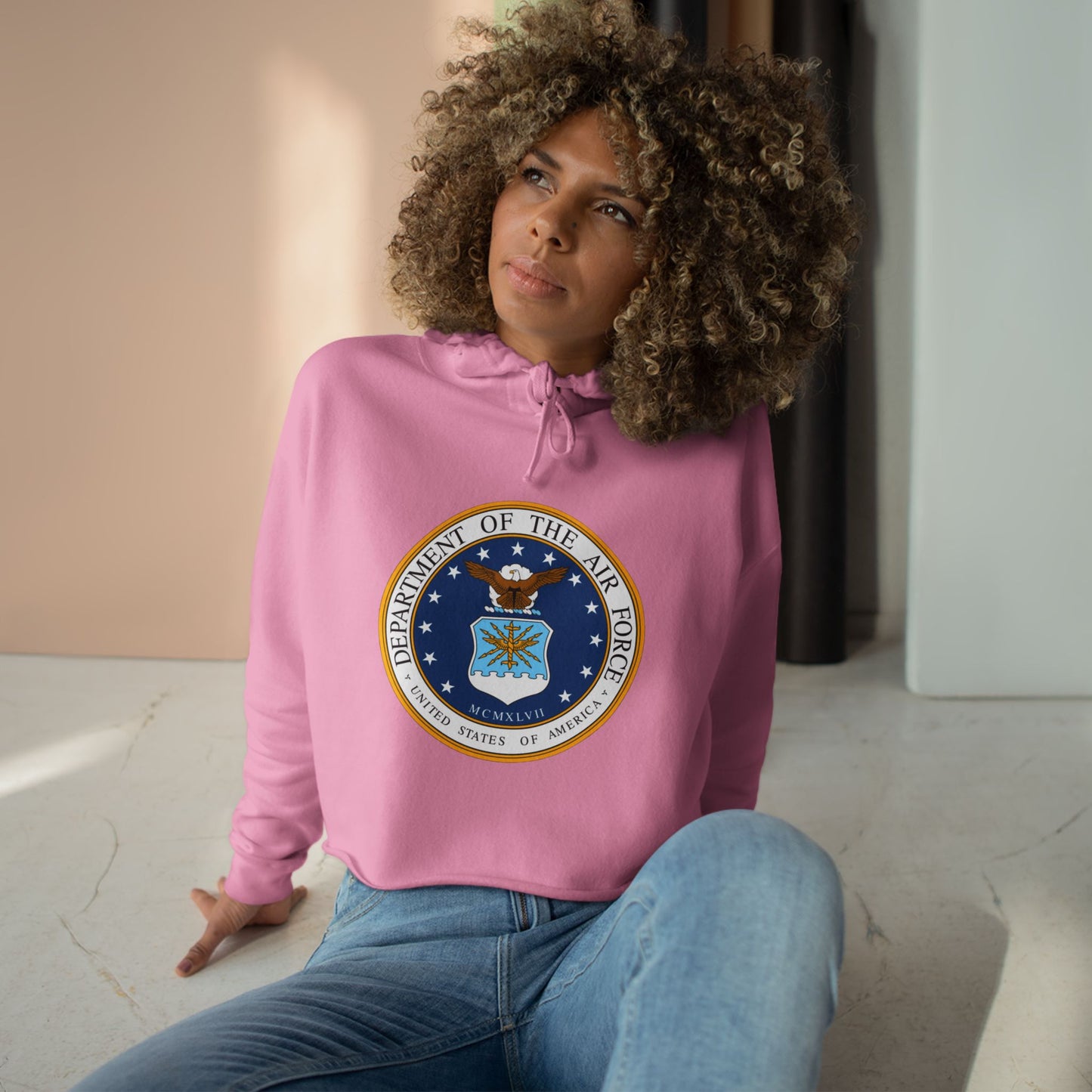 US Air Force Women's Crop Hoodie