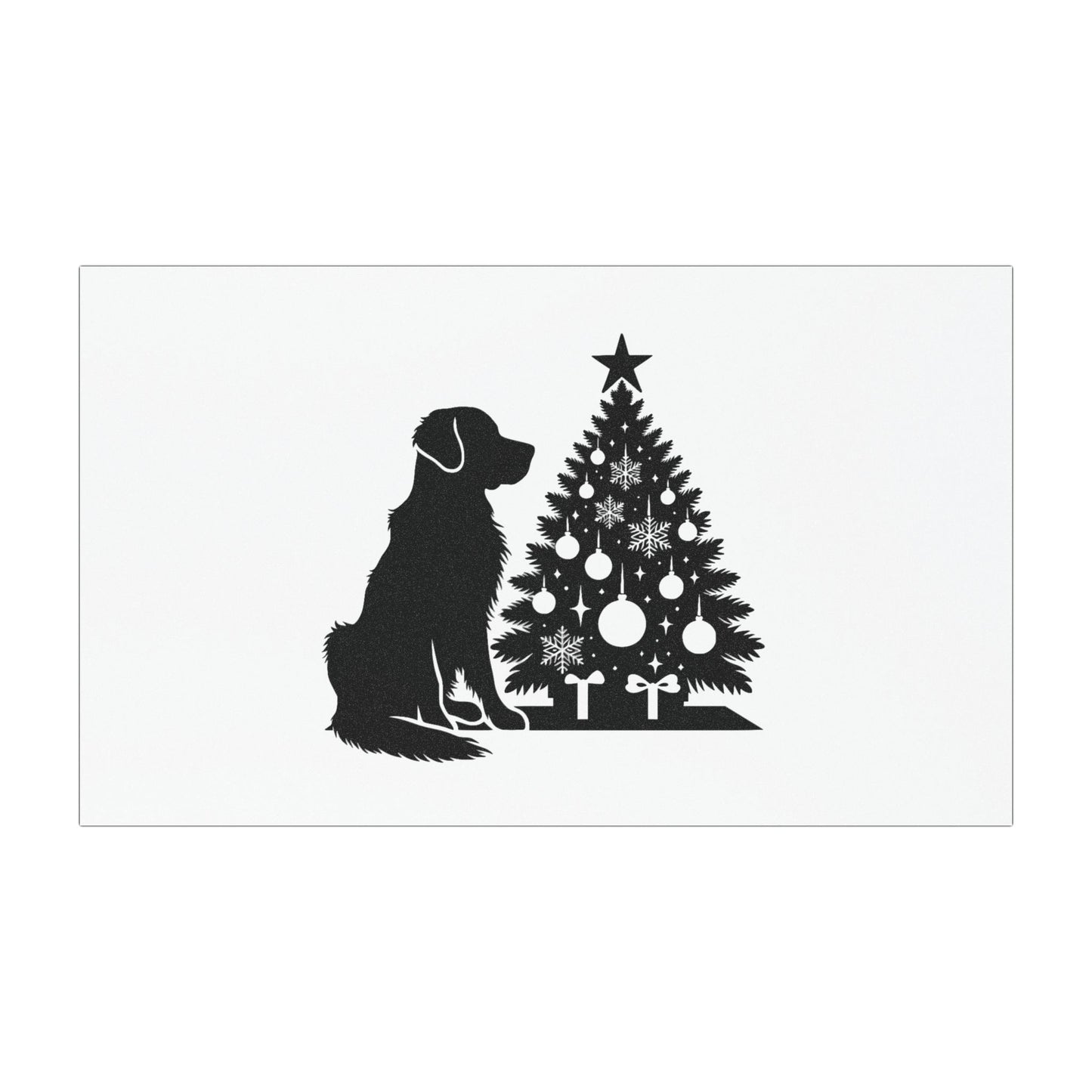 Golden Christmas Tree Indoor/Outdoor Magnet