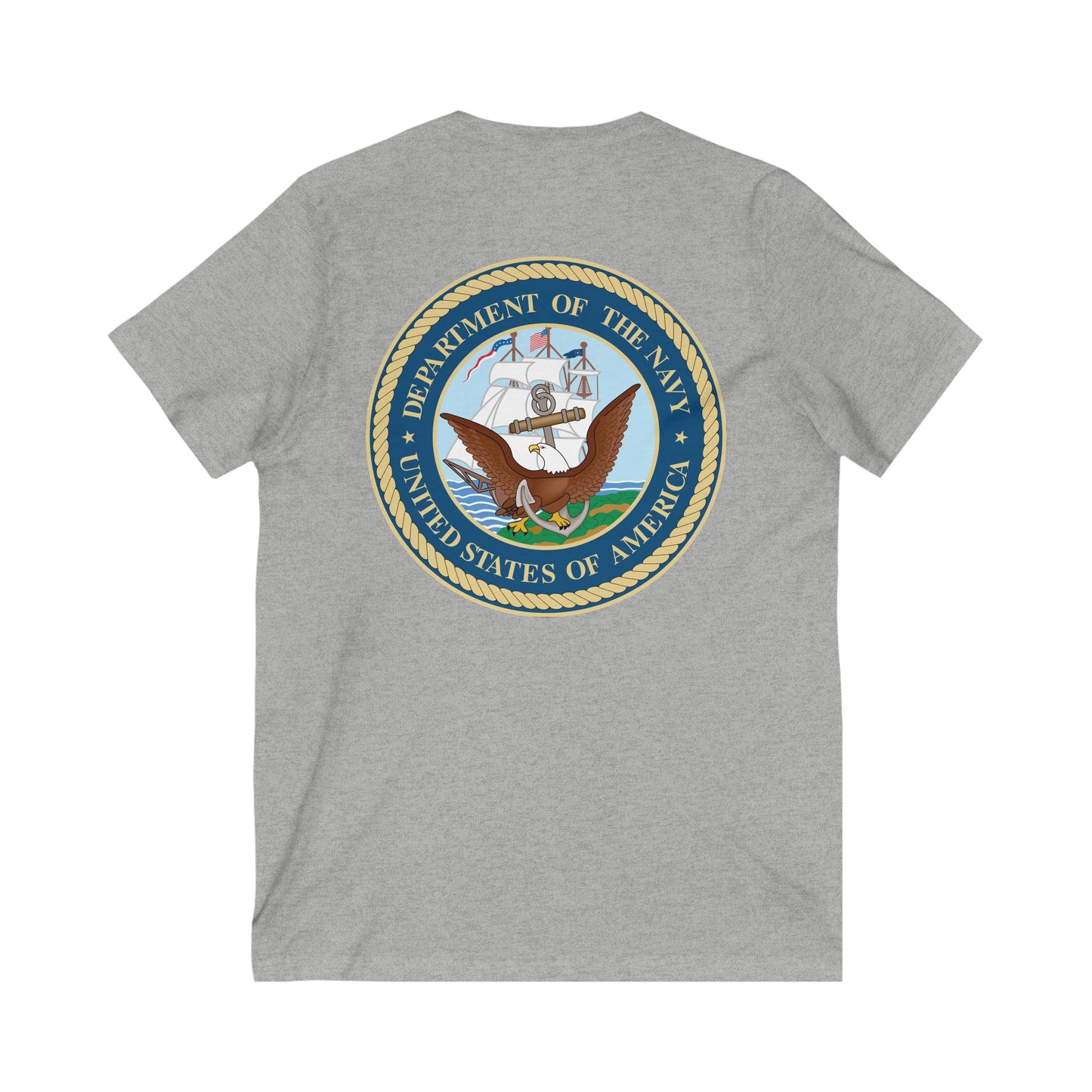 US Navy Unisex Short Sleeve V-Neck Tee