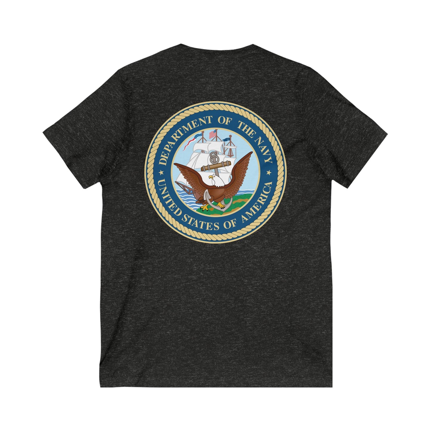 US Navy Unisex Short Sleeve V-Neck Tee