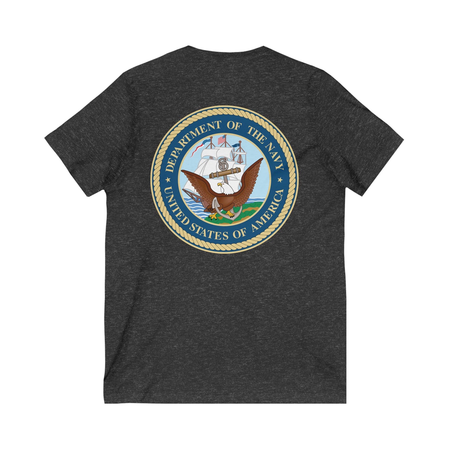 US Navy Unisex Short Sleeve V-Neck Tee