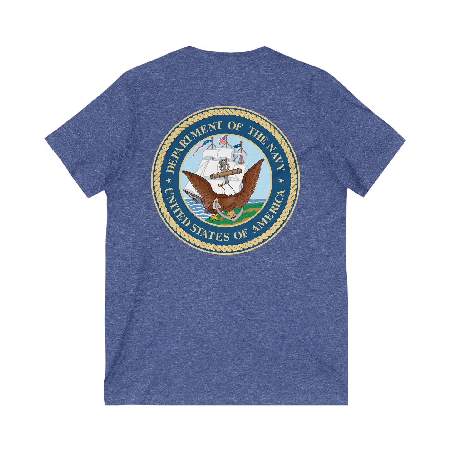US Navy Unisex Short Sleeve V-Neck Tee