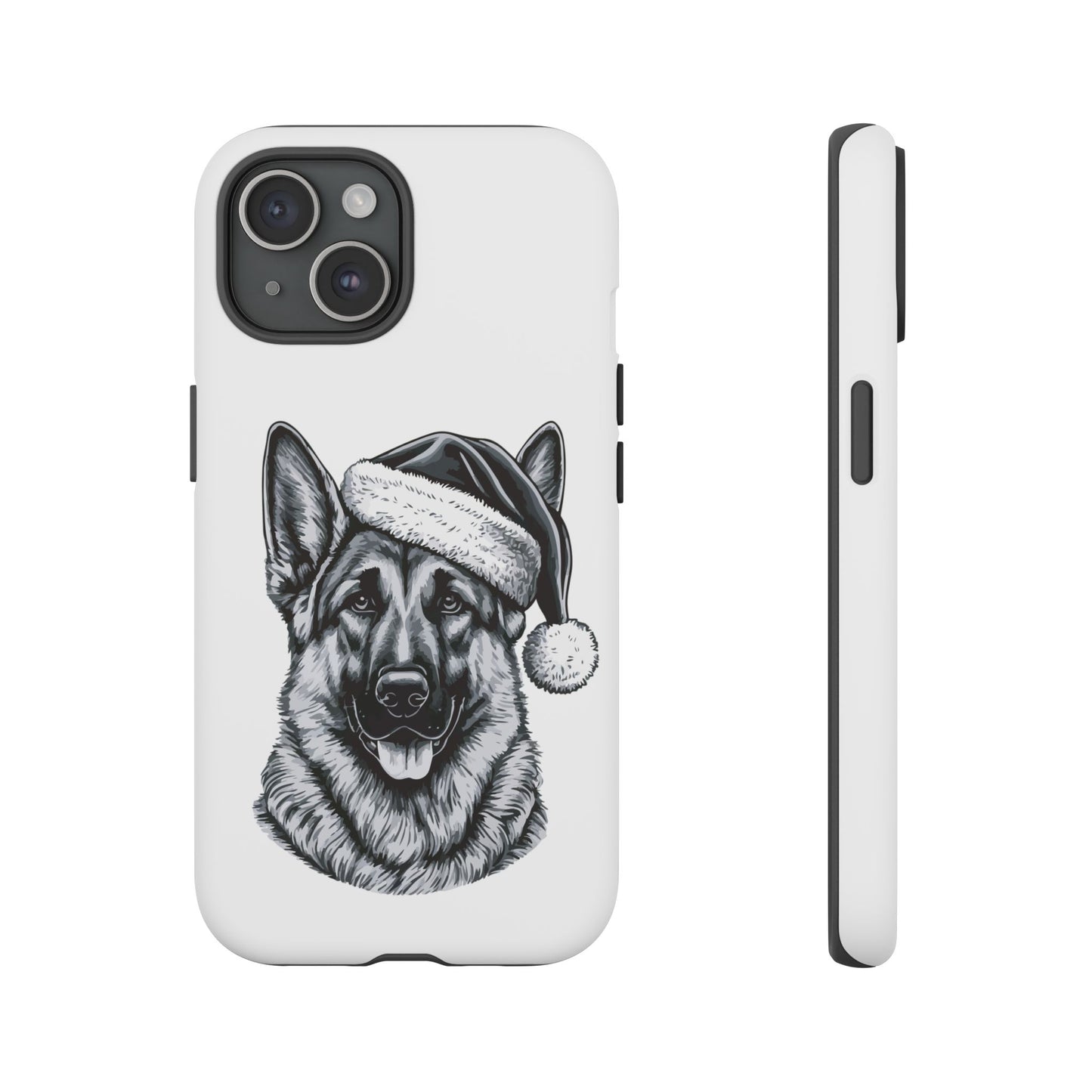Santa Paws German Shepherd iPhone Case