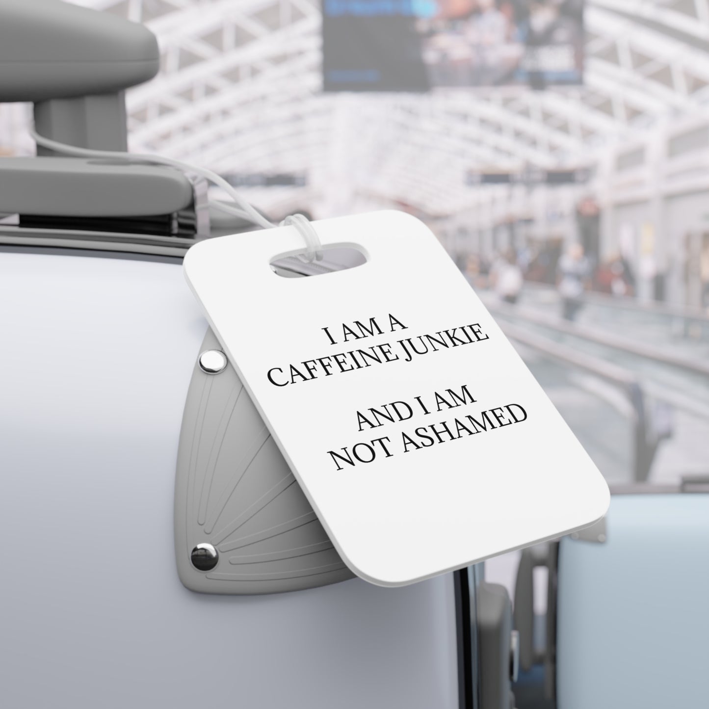 Caffeine Junkie Luggage Tag