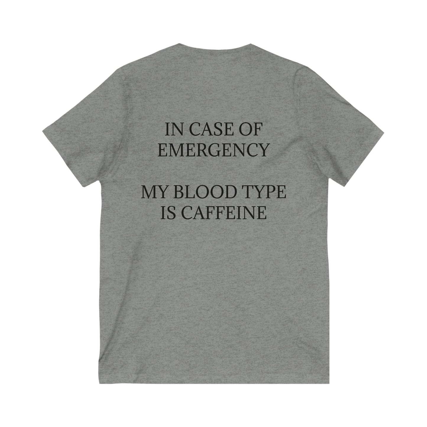 Blood Type Unisex Short Sleeve V-Neck Tee