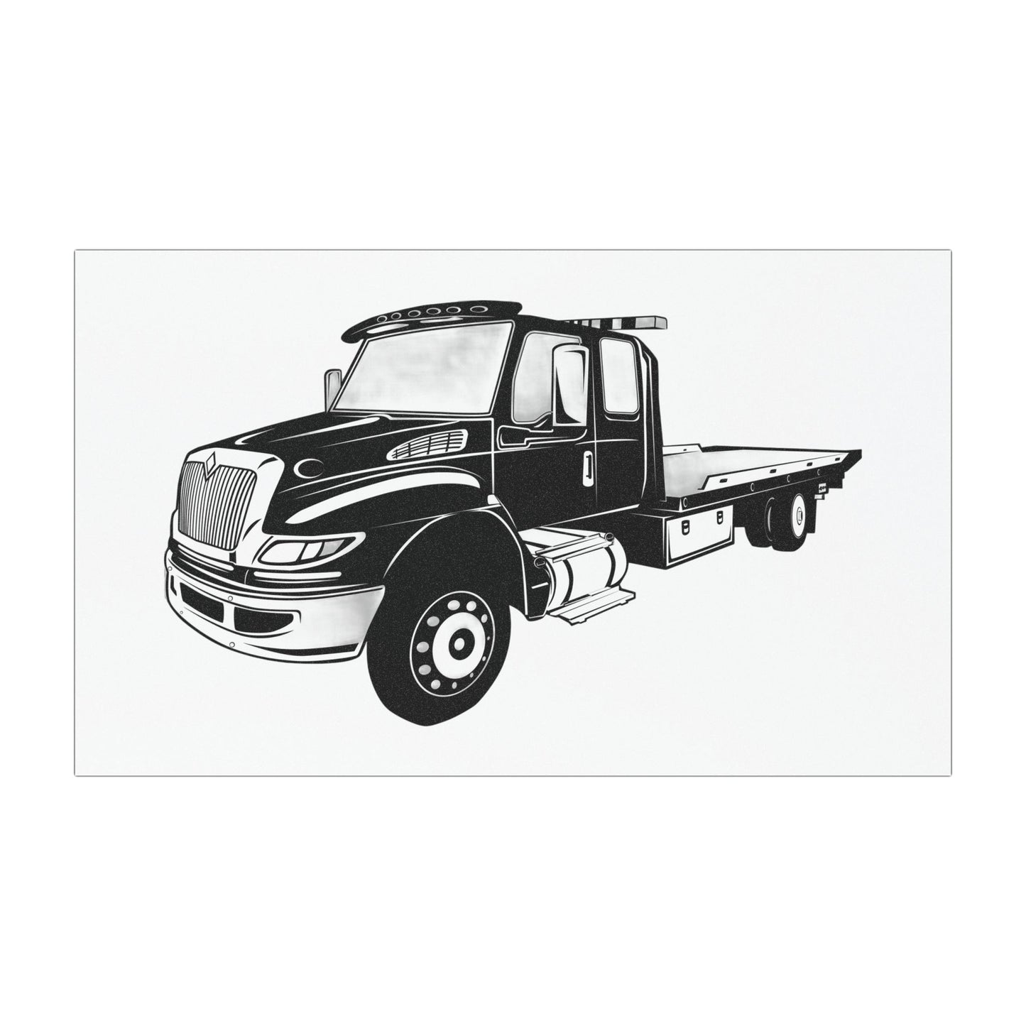 Flatbed Tow Truck Indoor/Outdoor Magnet