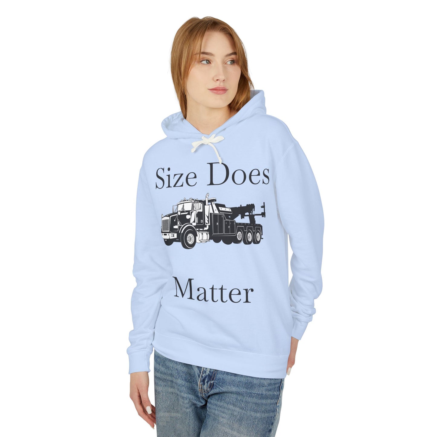 Size Does Matter Unisex Lightweight Hoodie