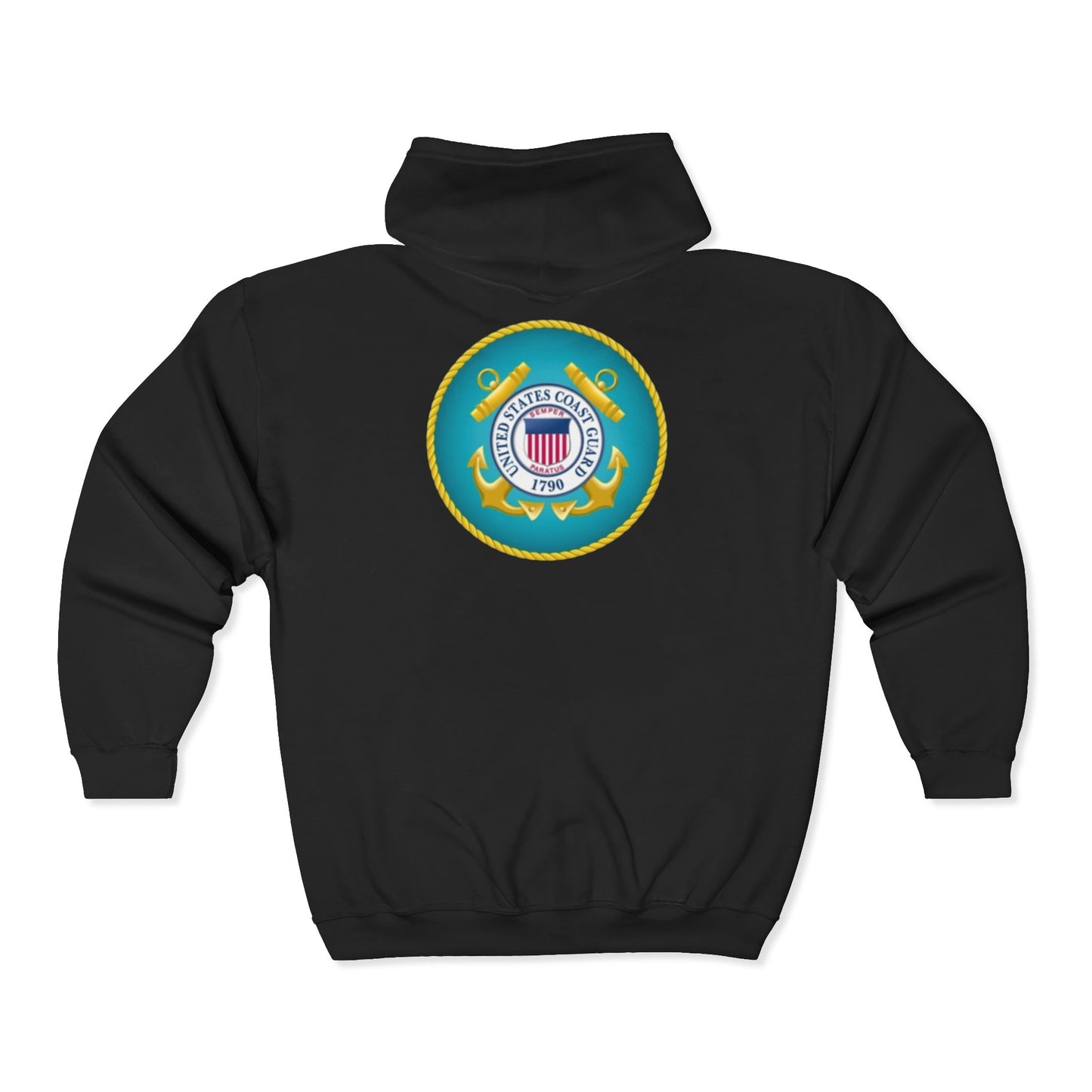 US Coast Guard Unisex Full Zip Hoodie