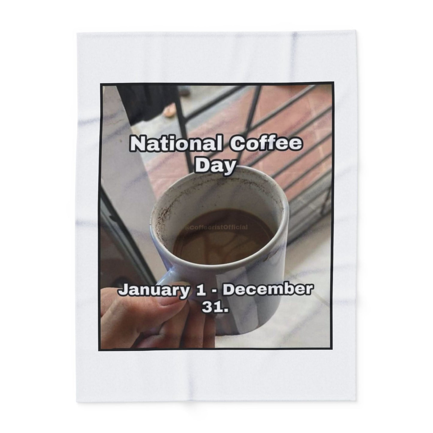 National Coffee Day Arctic Fleece Blanket